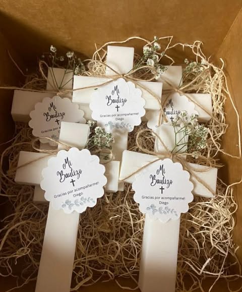 Personalized Cross Soap Favors