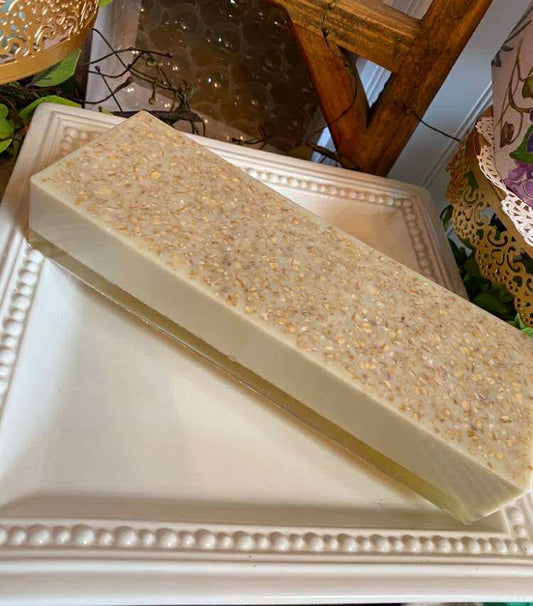 Honey Oat Soap Bar Slice