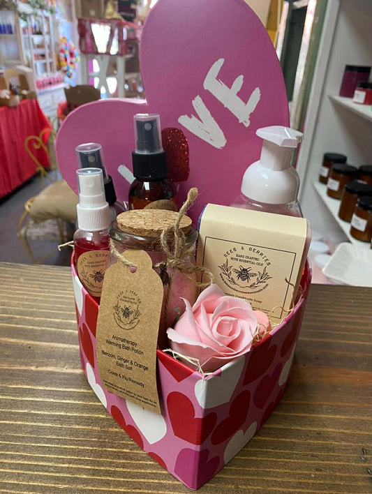 Heart Box Valentine Self-Care Set